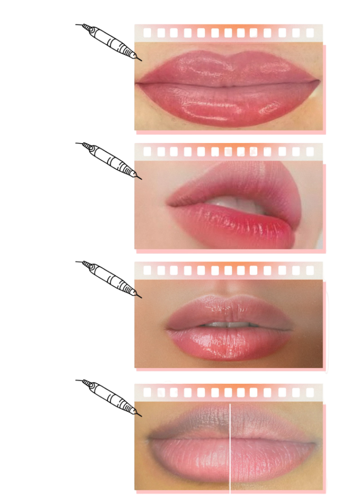 Brows & Beyond - permanent makeup in gurgaon lip blush neutralization ombre aquarelle