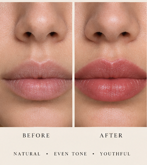Lip Blush Before and After