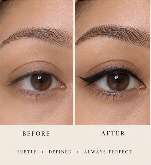 Permanent Eyeliner Before and After